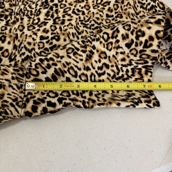 Chicos Animal Print Pull On Linen Shorts Women 2.5/US 14 - Picture 12 of 12